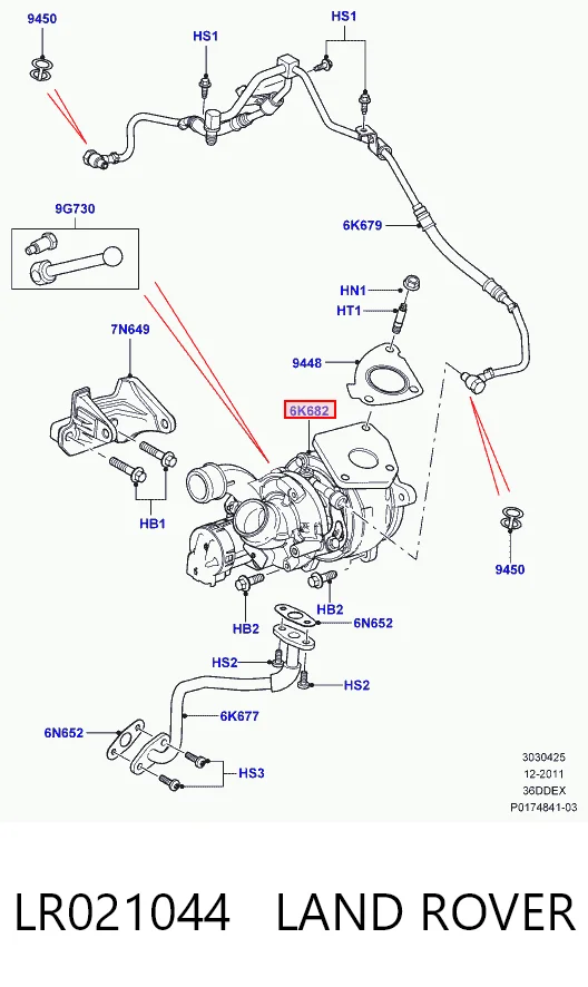 LR004038 Britpart Турбонаддув