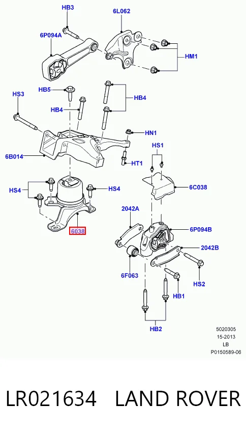 Передняя опора двигателя LMI43612 Lemforder