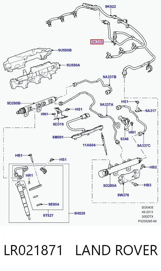 Трубка топливная, обратная от форсунок BSG 30725088 цена, от 27.16 USD