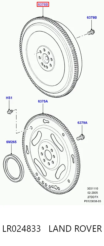 Демпферный маховик на Land Rover Discovery IV L319