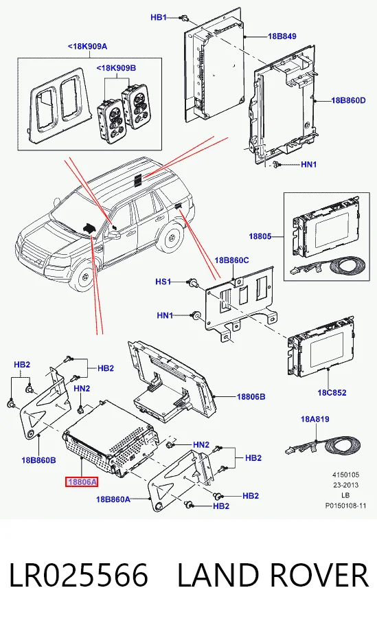 Радиоприемник на Land Rover Freelander II L359