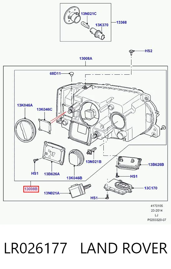 Купить AH4213W030EC Ford Фара левая передняя