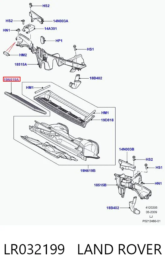Фильтр салона LAND ROVER LR032199