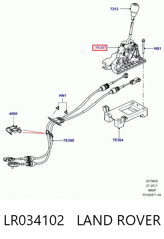 Механизм переключения передач Land Rover Freelander II внедорожник (L359) (2006 - 2014) цена, от 45.30 USD