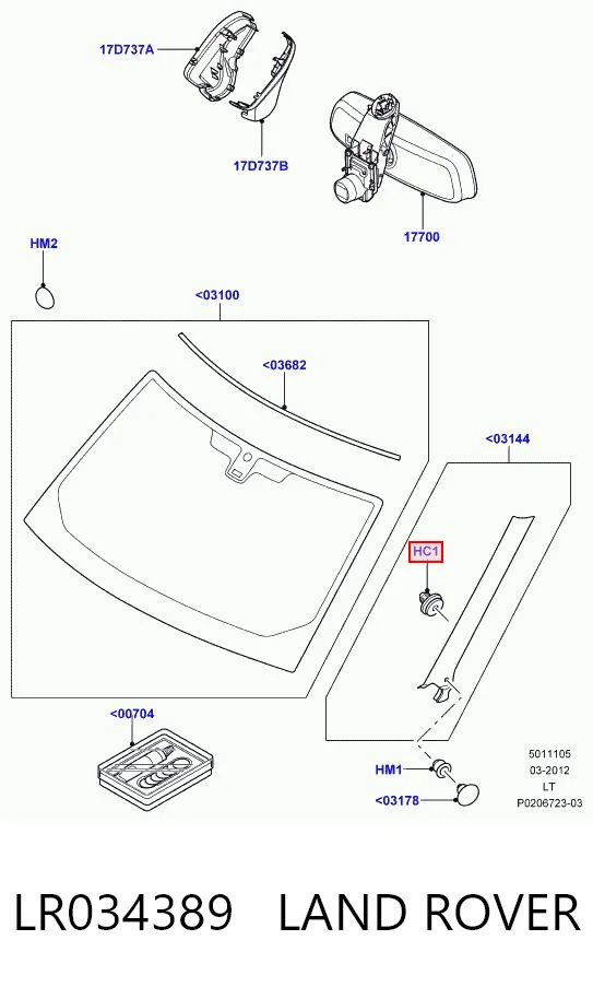 LR034389 Land Rover 