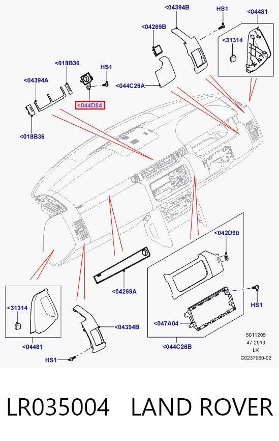 LR035004 Land Rover 