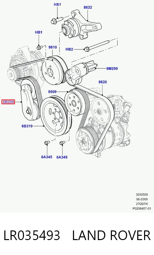 Роликовий модуль натяжителя ремня AND 30903021 цена, от 25.57 USD
