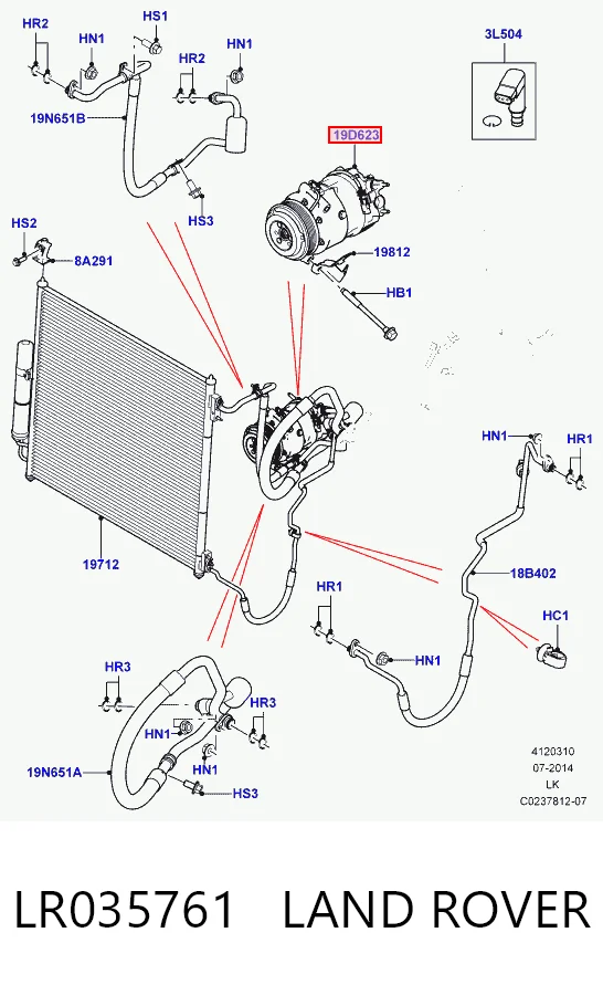 Компрессор кондиционера ACP537000S Mahle Original