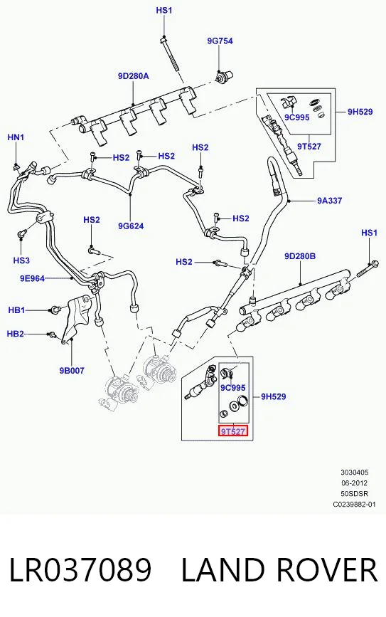 Ремкомплект форсунки AND 30133086