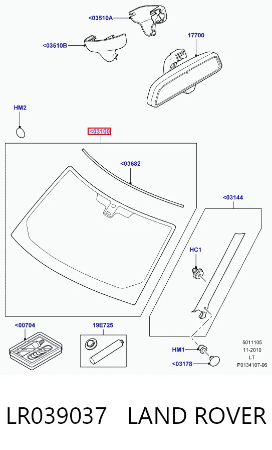 Лобовое стекло AB26501A Pilkington