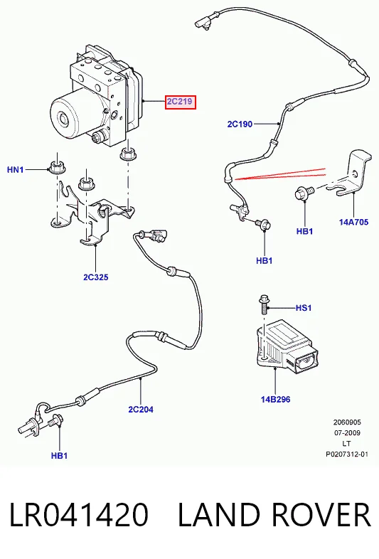 Гидроблок АБС Land Rover Discovery IV внедорожник (L319) (2009 - 2018) цена, от 361.08 USD