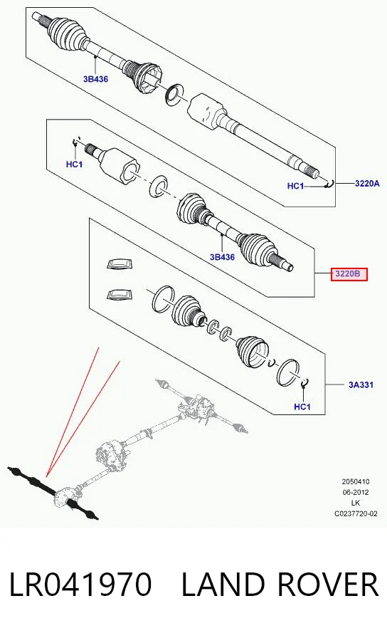 Привод передний левый GSP NCV83035 цена, от 169.15 USD