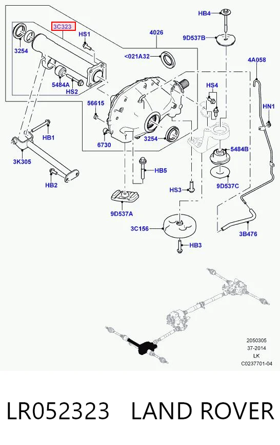 LR052323 Land Rover 