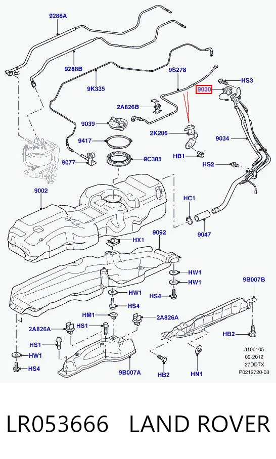 Купить CPLA9030CA Jaguar Крышка бензобака