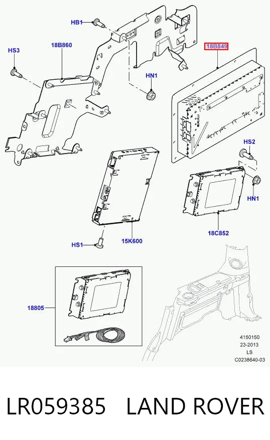 Усилитель звука аудиосистемы Land Rover DX2319C164BA цена, от 452.79 USD