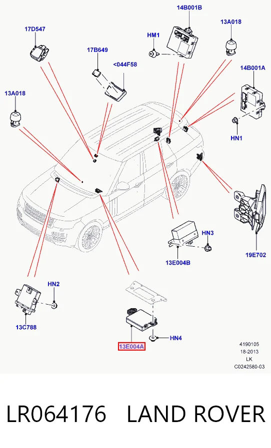  DPLA14F681AG Land Rover