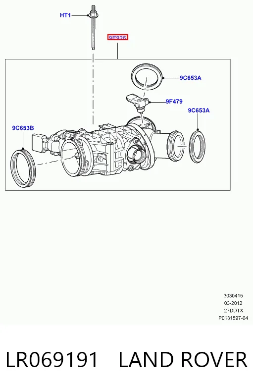 Купить Дроссельная заслонка Лэнд-ровер Дискавери III LR3