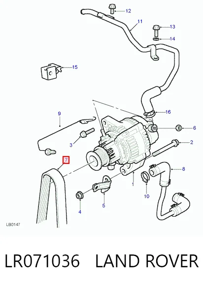 Ремень кондиционера Volvo 31316095