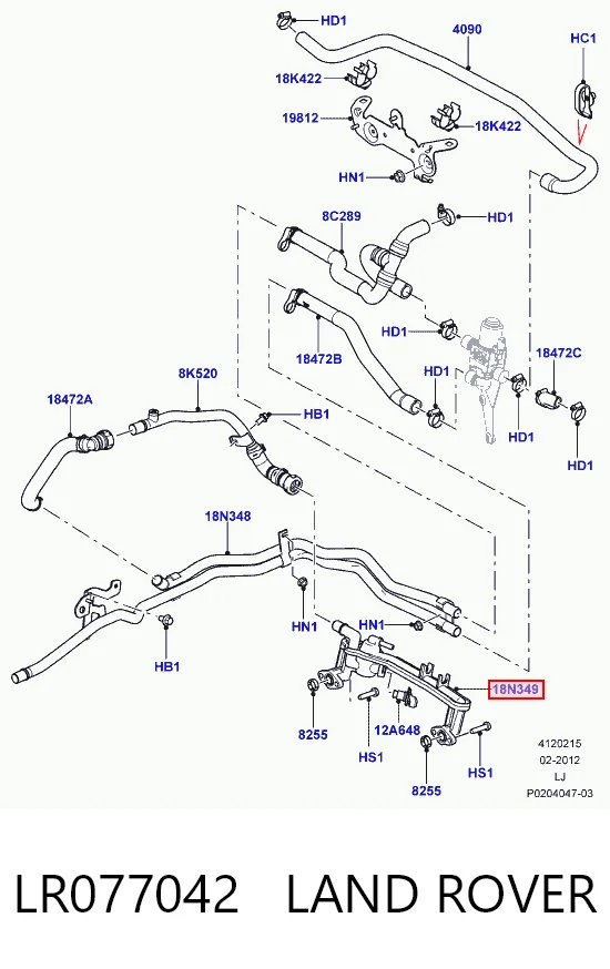 Купить LR018273LR Britpart 
