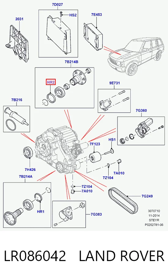 K68087455AA Fiat/Alfa/Lancia Сальник раздаточной коробки, задний, выходной