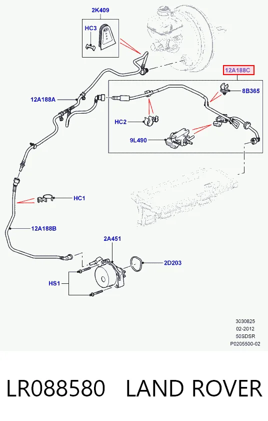 LR088580 Land Rover 