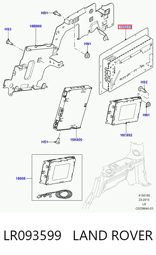 Купить DX2319C164BA Land Rover Усилитель звука аудиосистемы