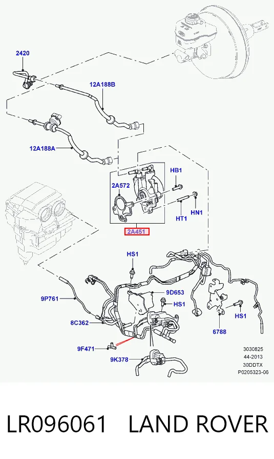 LR096061 Land Rover Механический вакуумный насос