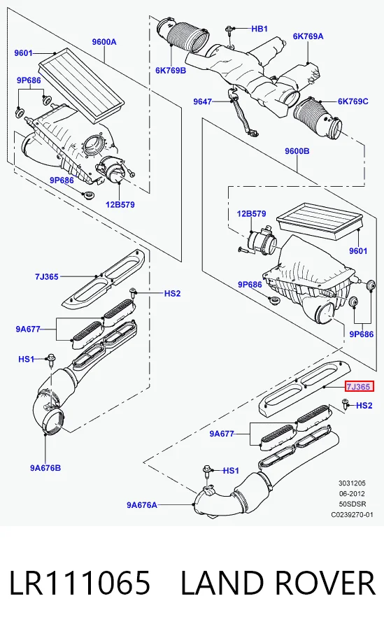 LR111065 Land Rover Уплотнитель под капот