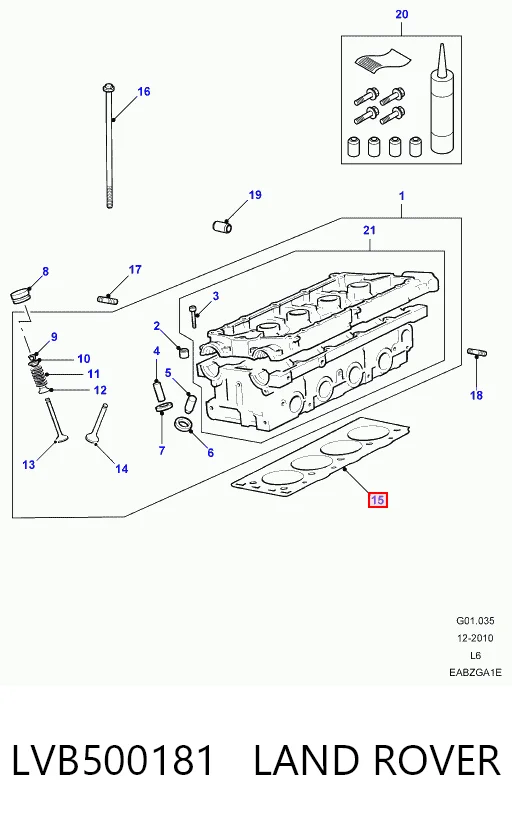 LVB000320LG Britpart Прокладка головки блока