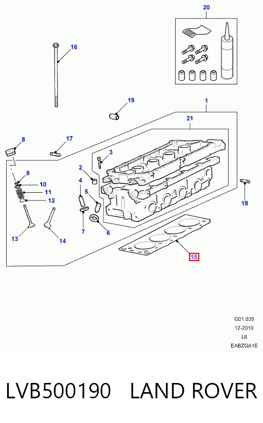 Прокладка ГБЦ Britpart LVB000320LG цена, от 30.66 USD