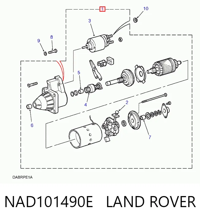 Стартер двигателя Britpart RTC6061N