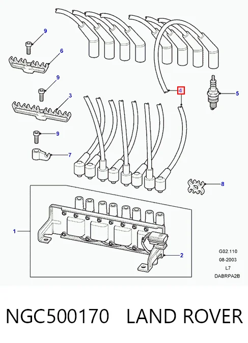 Провода зажигания Land Rover Range Rover II внедорожник (LP, P38A) (1994 - 2002) цена, от 35.76 USD