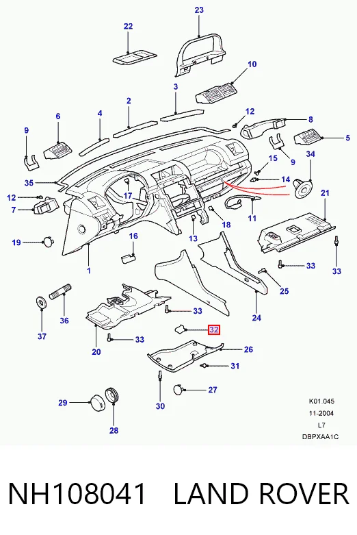 Гайка крепления приемной трубы глушителя (штанов) MS440518 Chrysler