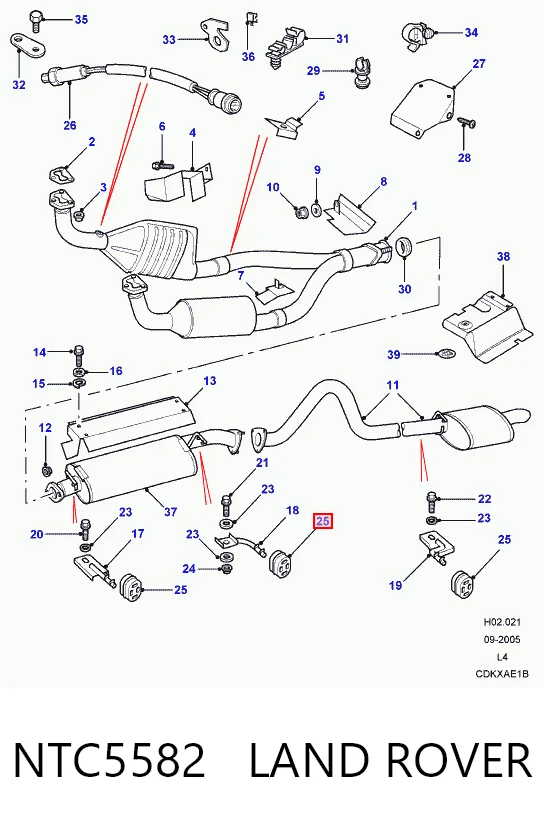 Подушка глушителя 3293876 Volvo