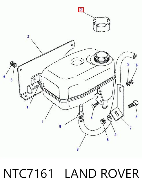 NTC7161 Land Rover Крышка бачка