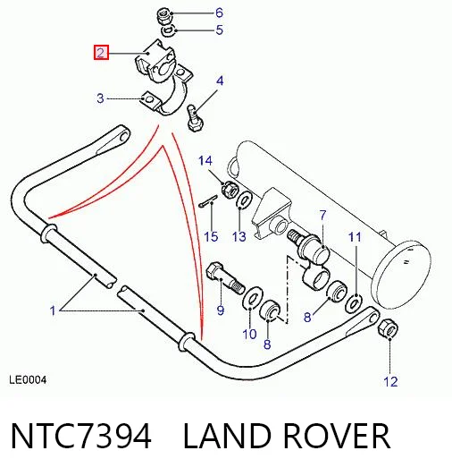 Купить NTC7394 Hotbray Втулка заднего стабилизатора