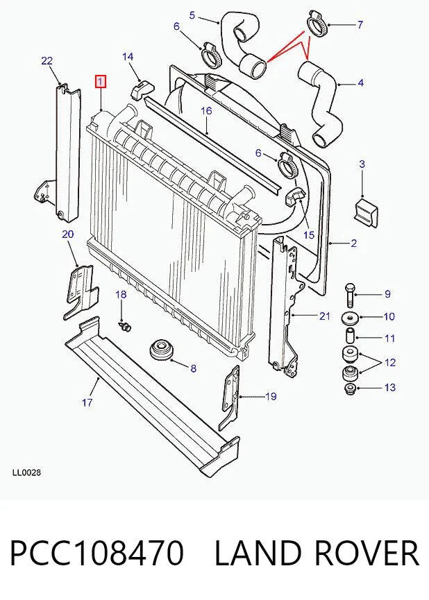 Радиатор охлаждения двигателя Britpart PCC108470 цена, от 177.99 USD