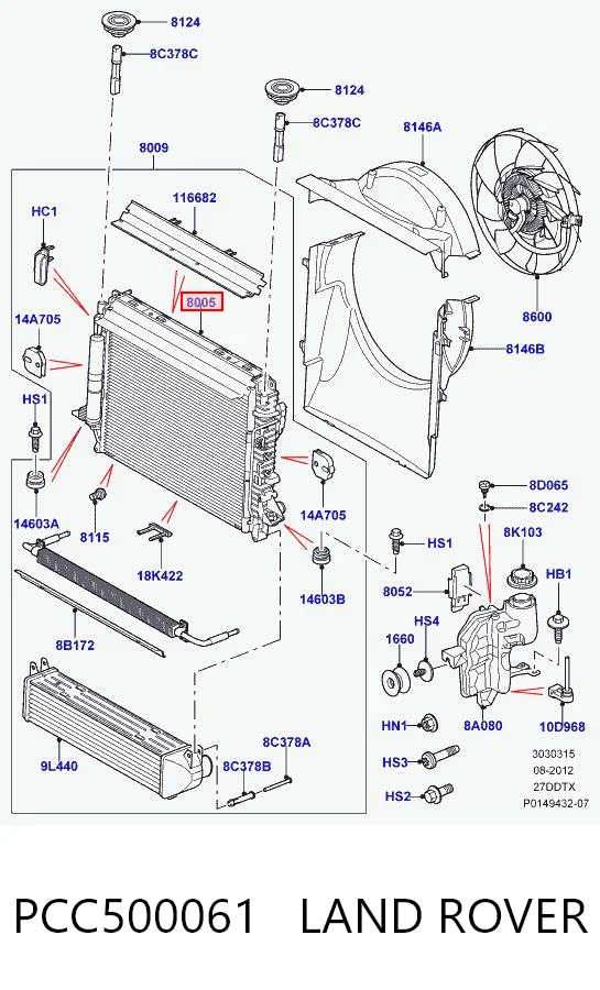 Радиатор охлаждения двигателя Polcar 4324082 цена, от 139.45 USD