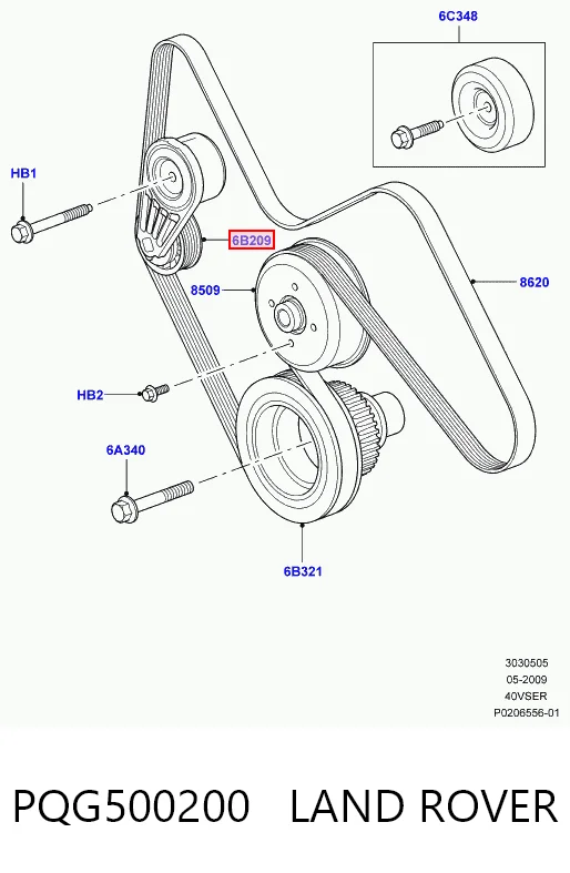 4097726 Ford Натяжитель клинового ремня