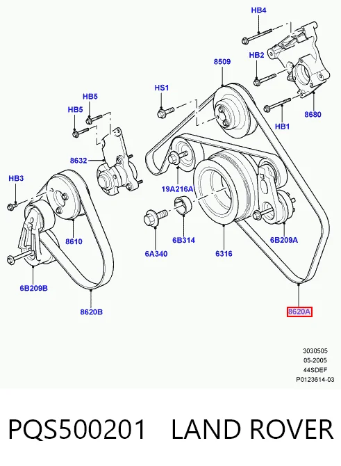 Клиновый ремень Britpart PQR500330 цена, от 24.05 USD