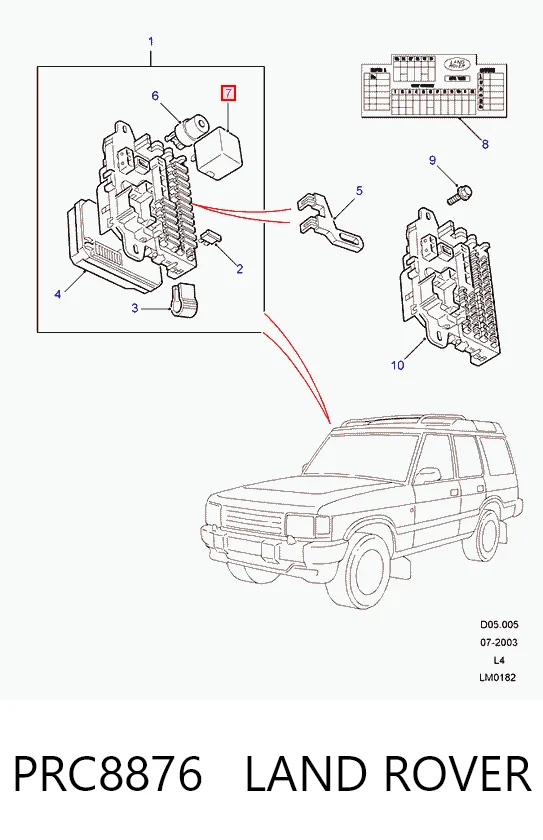 YWT10002 Rover Реле указателей поворотов