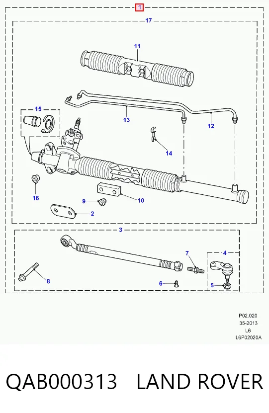 Купить 9AB102371 Rover Рулевая рейка