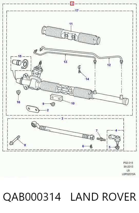 Рулевая рейка 9AB102371 Rover