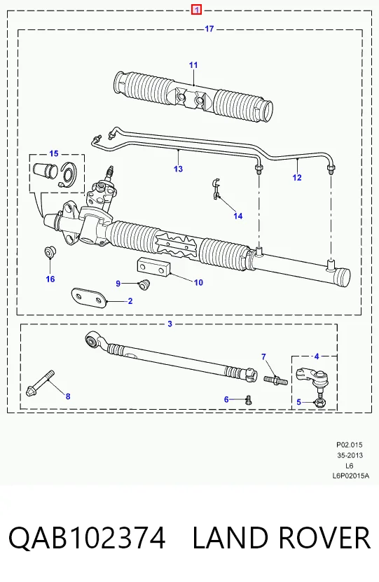 9AB102371 Rover Управление рулевое в сборе