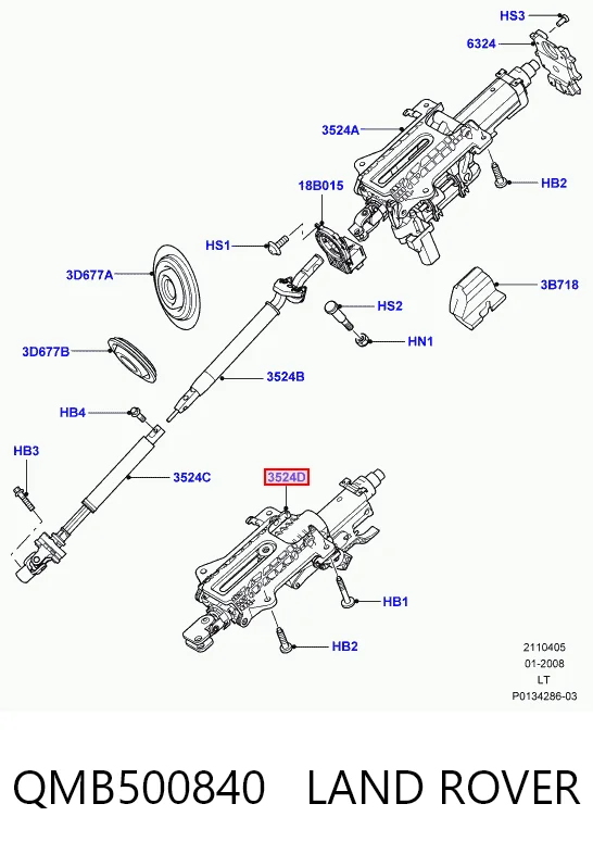  Рулевая колонка Land Rover Range Rover 