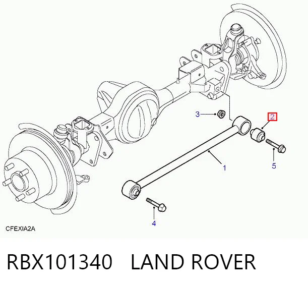 Купить RBX101340G Lemforder Сайлентблок тяги поперечной (задней подвески)