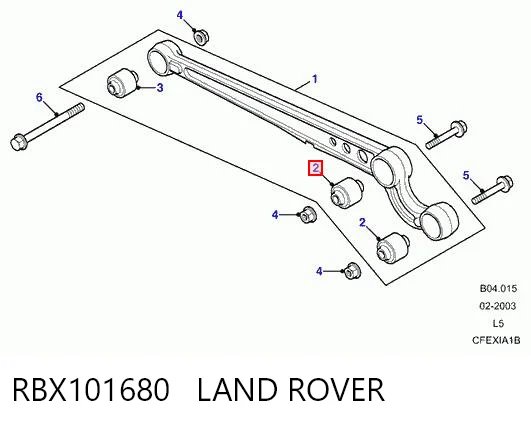 Сайлентблок передней подвески Rover RBX101680 цена, от 21.52 USD
