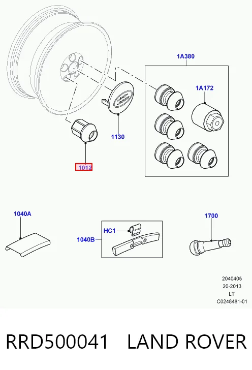 Гайка крепления колеса Land Rover Range Rover SPORT I внедорожник (L320) (2005 - 2013) цена, от 8.06 USD