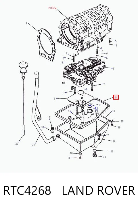 RTC4268 Land Rover Прокладка поддона АКПП/МКПП