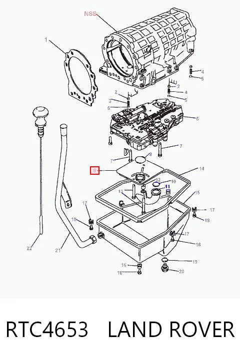 RTC4653 Land Rover Масляный фильтр АКПП